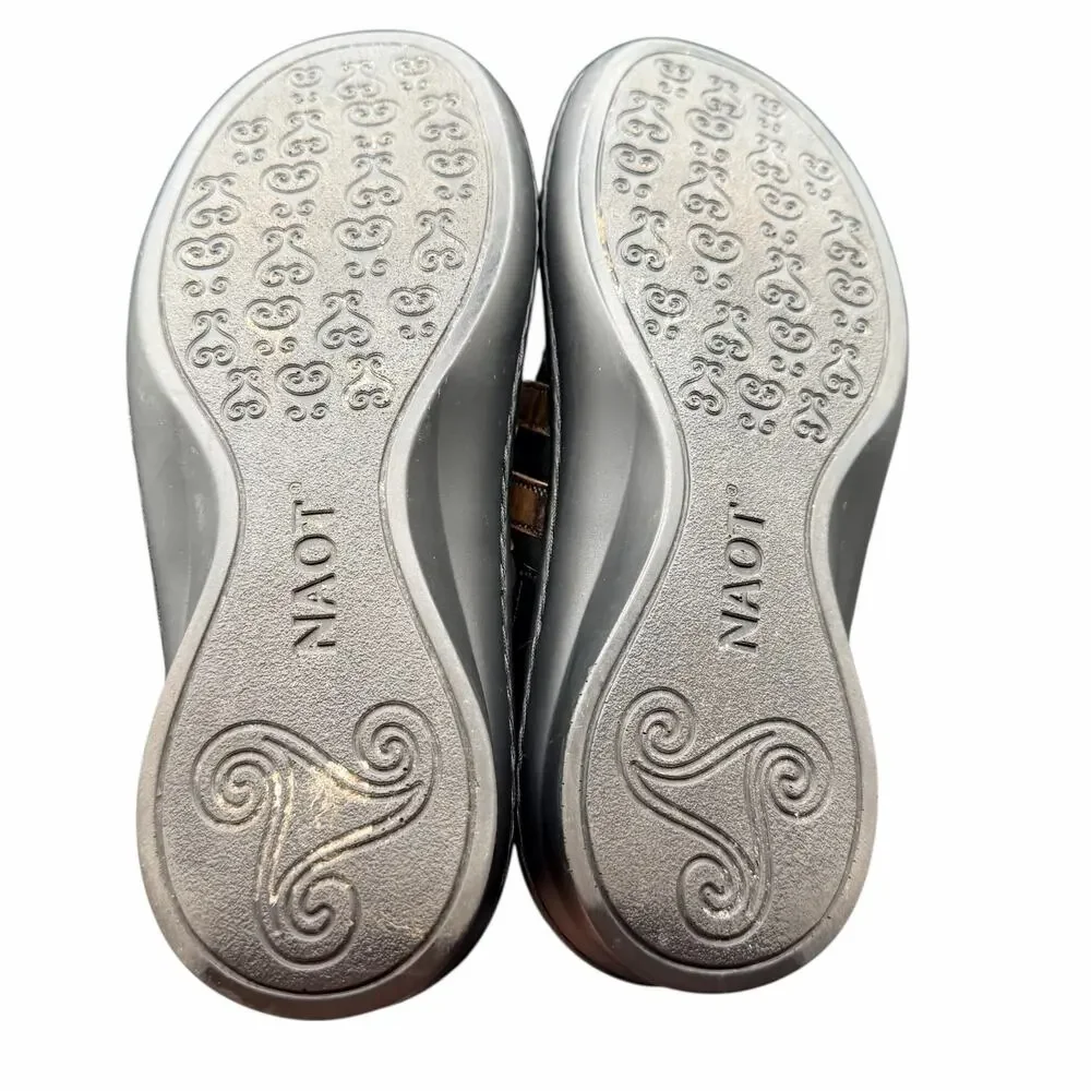 Naot Celestia Slip On Mary Jane Comfort Shoes Black Brown Womens 7 EU 38